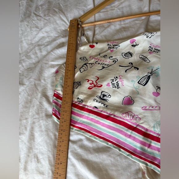 Japna NWT scarf bandana tank Paris French print the back size large - Picture 7 of 9